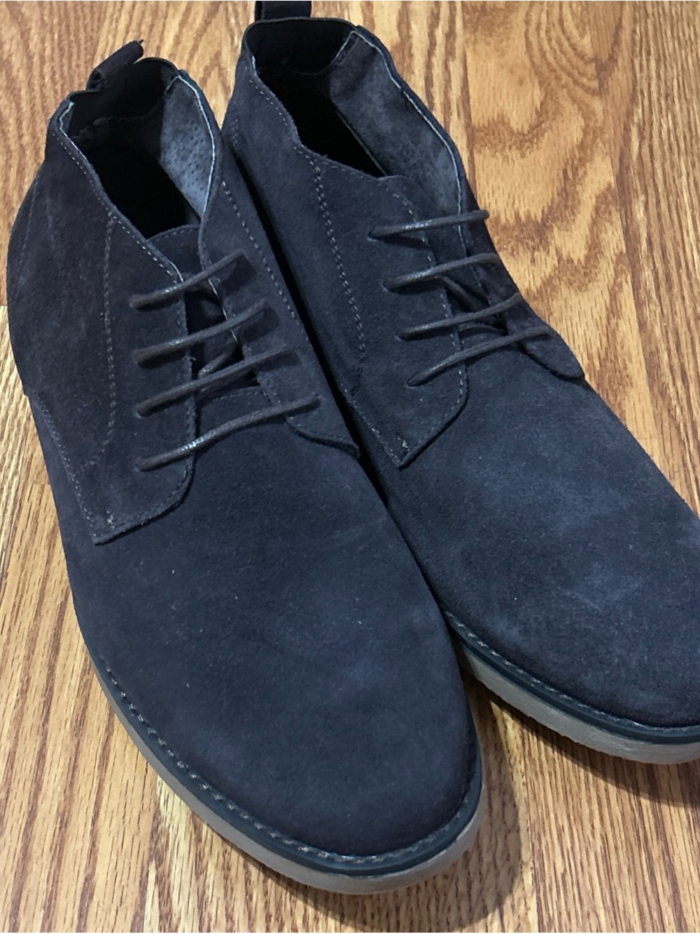 Bruno Marc New York Men's Chukka Boots Dark Brown Premium Suede Size 12
